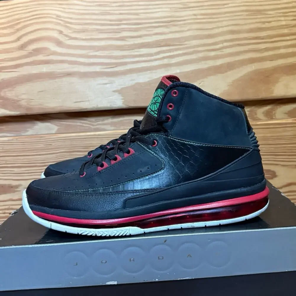 2011 Air Jordan 2.0 Black Classic Green Varsity Red Gucci